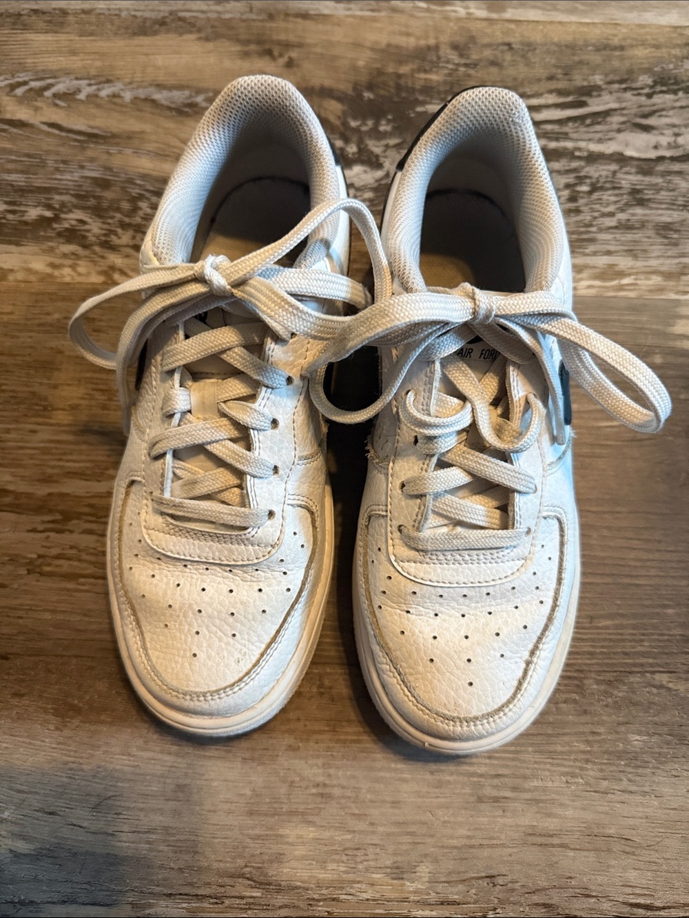 Nike Kids White Lace-Up Sneakers